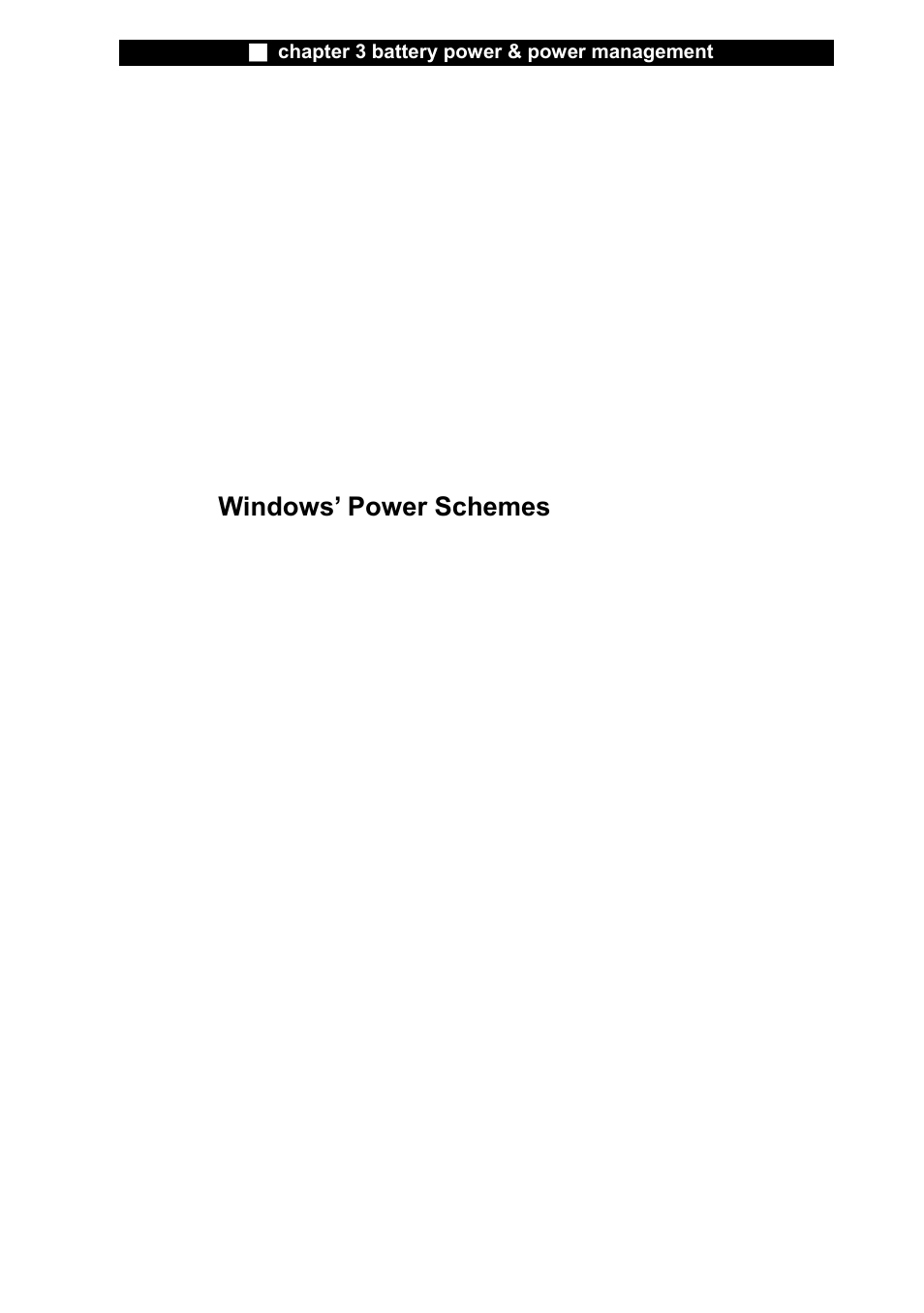 Using windows power options, Windows’ power schemes | Elitegroup X20II User Manual | Page 52 / 106