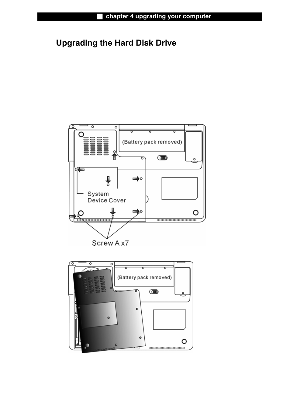 Upgrading the hard disk drive | Elitegroup X20II User Manual | Page 61 / 106