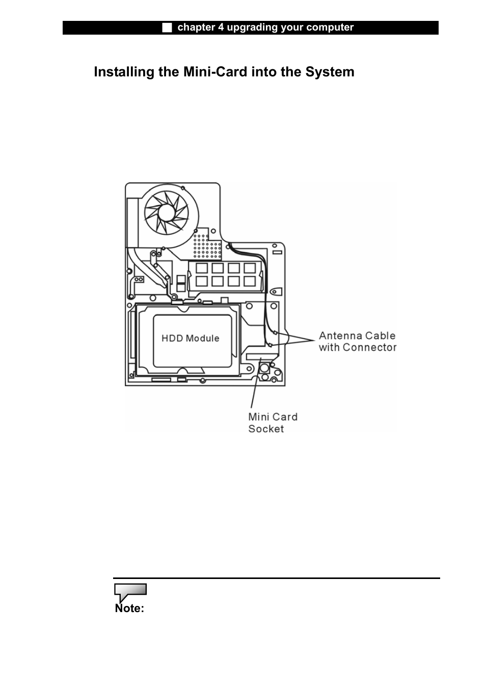 Installing the mini-card into the system | Elitegroup X20II User Manual | Page 74 / 106