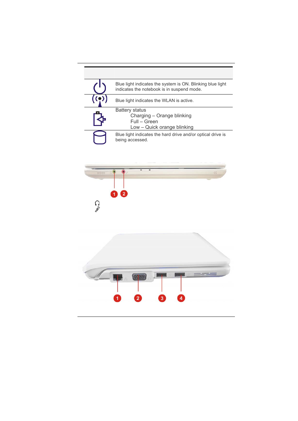 Front view, Left views | Elitegroup J10IL User Manual | Page 20 / 75