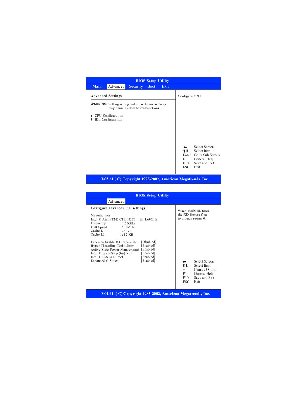 Advanced setup | Elitegroup J10IL User Manual | Page 47 / 75