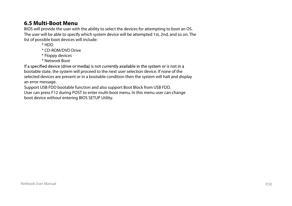 Y book series manual_e_32, 5 multi-boot menu | Elitegroup Y10PT0 / Y11PT0 User Manual | Page 32 / 37