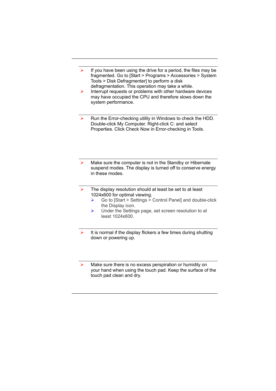 Display problems, Keyboard and mouse problems | Elitegroup G10IL1 User Manual | Page 69 / 76
