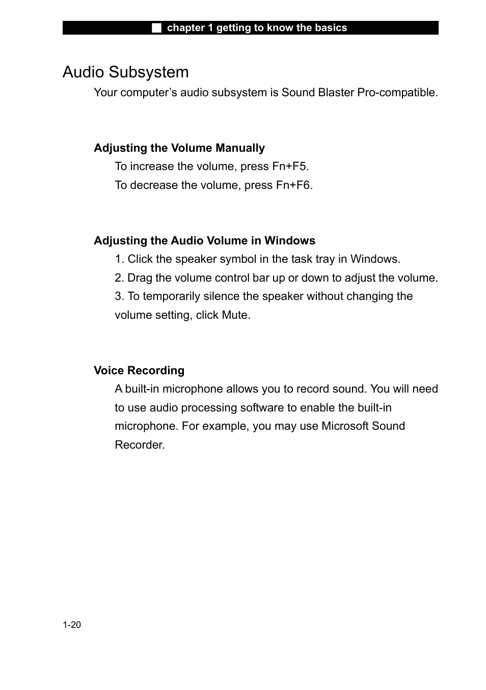 Audio subsystem | Elitegroup L51RI v.1 User Manual | Page 20 / 23