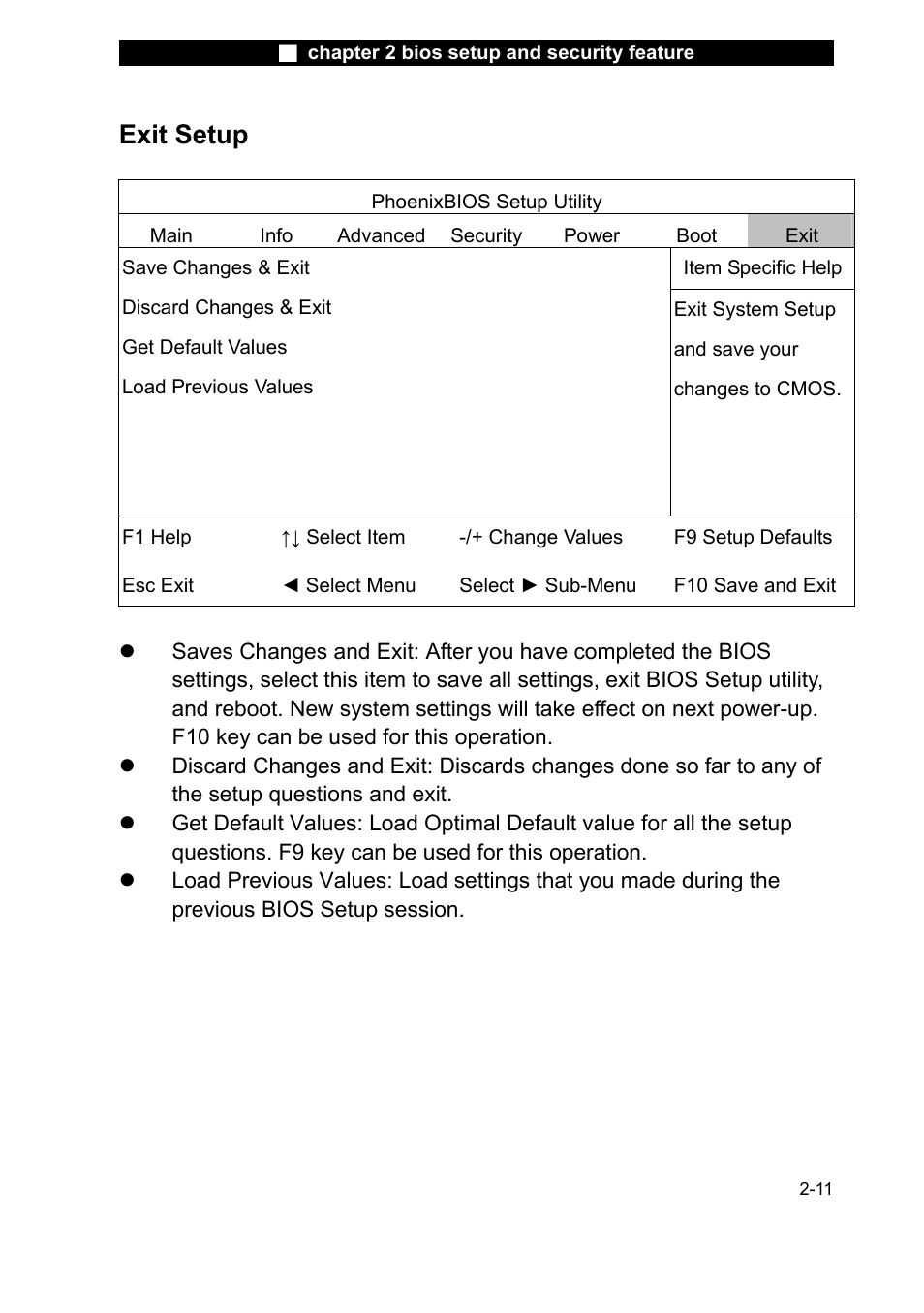 Exit setup | Elitegroup L51RI v.2 User Manual | Page 11 / 11