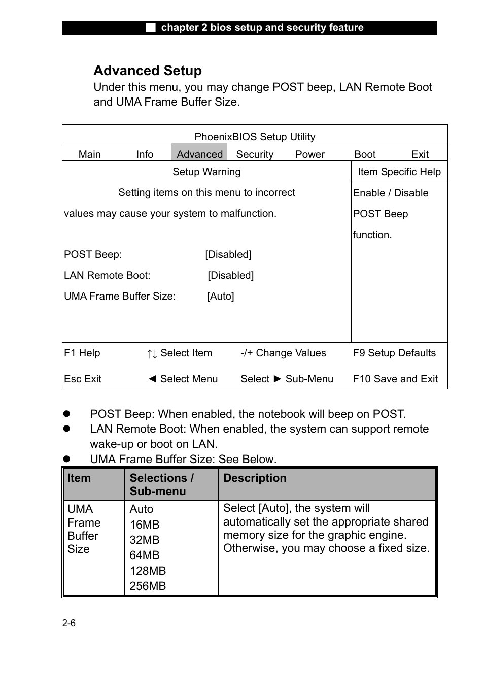 Advanced setup | Elitegroup L51RI v.2 User Manual | Page 6 / 11