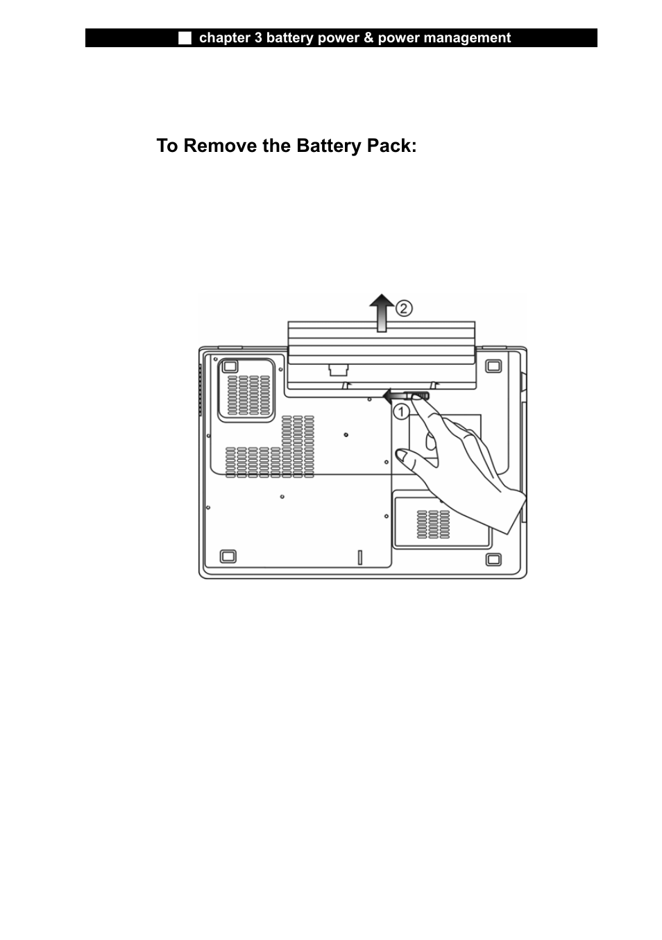 Installing and removing the battery pack | Elitegroup L51RI v.3 User Manual | Page 4 / 13