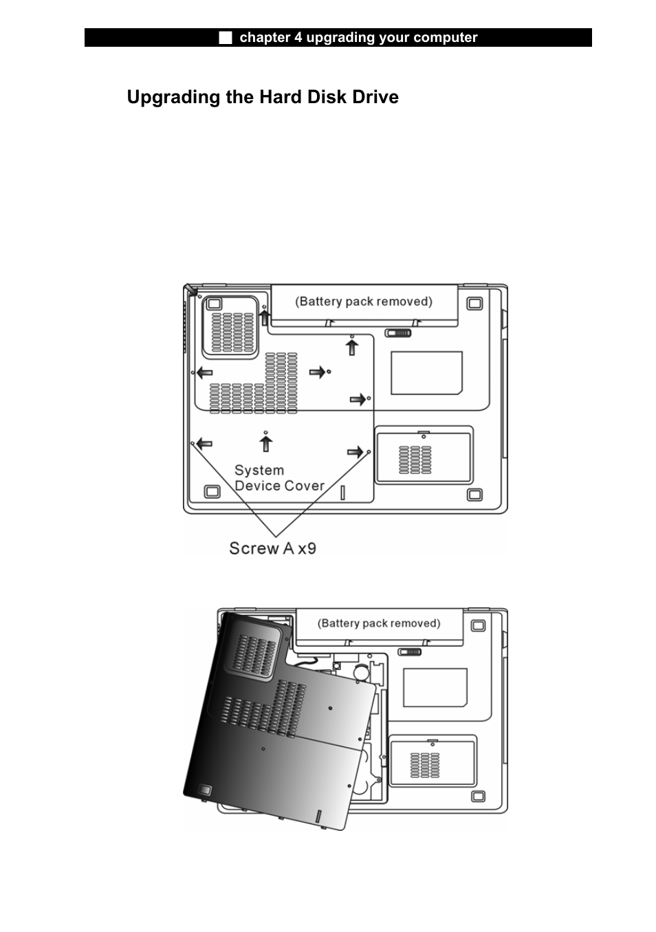 Upgrading the hard disk drive | Elitegroup L51RI v.4 User Manual | Page 3 / 17