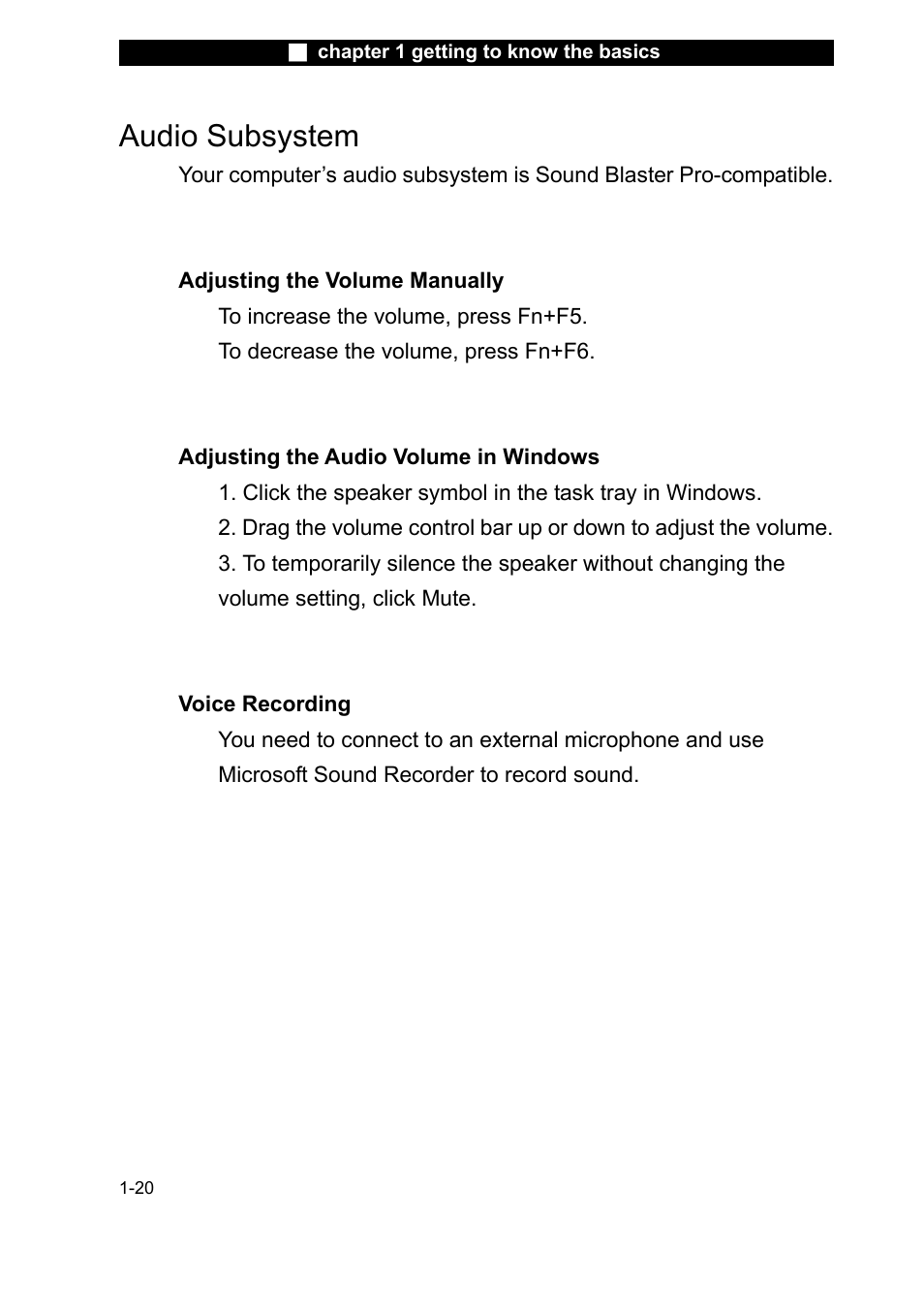 Audio subsystem | Elitegroup L51AI v.1 User Manual | Page 20 / 31