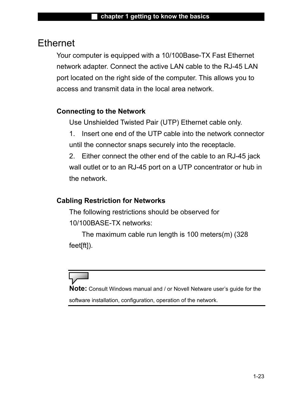 Ethernet | Elitegroup L51AI v.1 User Manual | Page 23 / 31