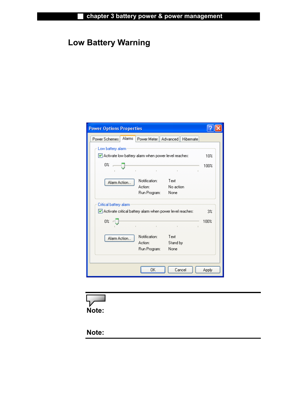 Low battery warning | Elitegroup L51AI v.3 User Manual | Page 12 / 13