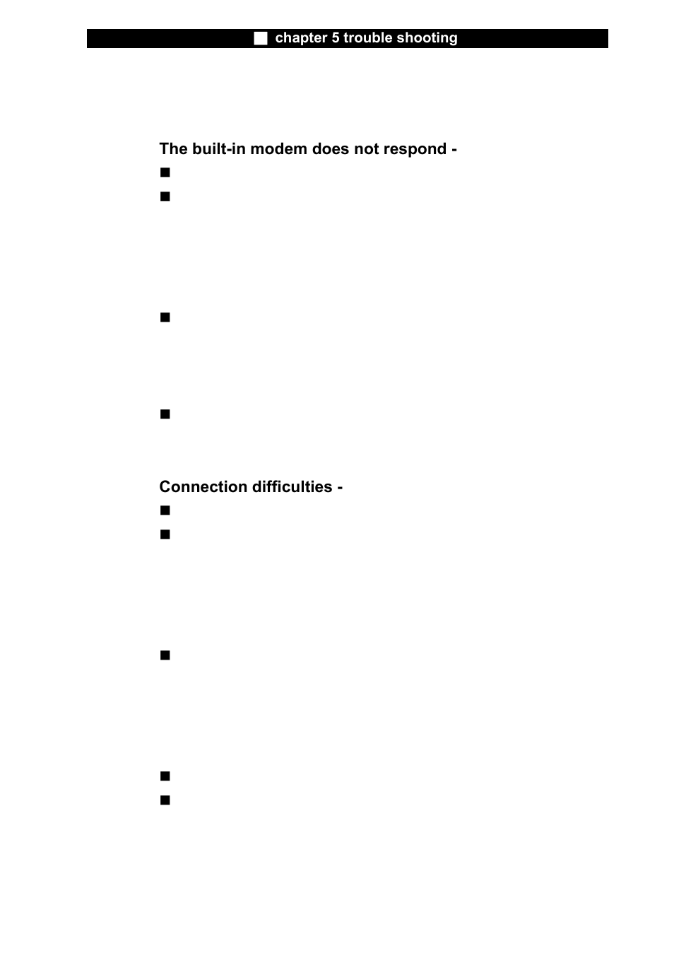 Modem problems | Elitegroup L51AI v.5 User Manual | Page 12 / 15