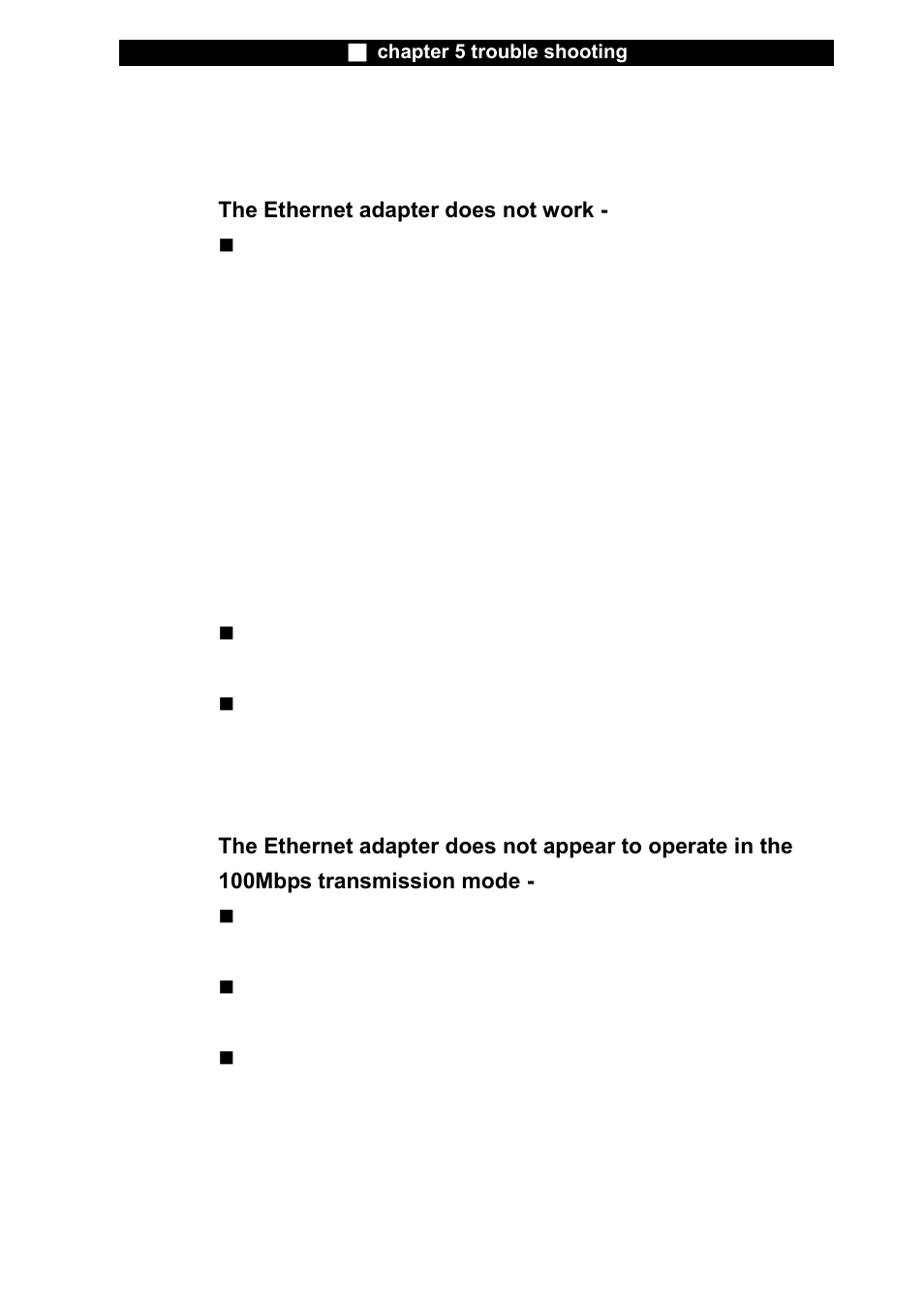 Network adapter / ethernet problems | Elitegroup L51AI v.5 User Manual | Page 13 / 15