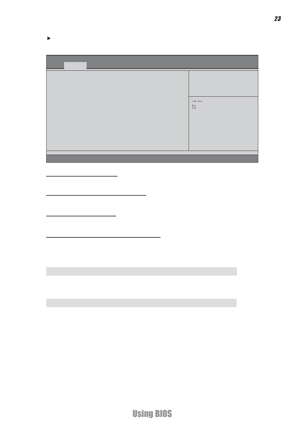 Using bios | Elitegroup DS110 (V1.0) User Manual | Page 29 / 44