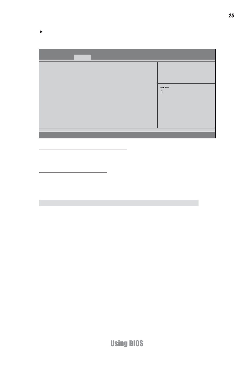 Using bios | Elitegroup DS110 (V1.0) User Manual | Page 31 / 44