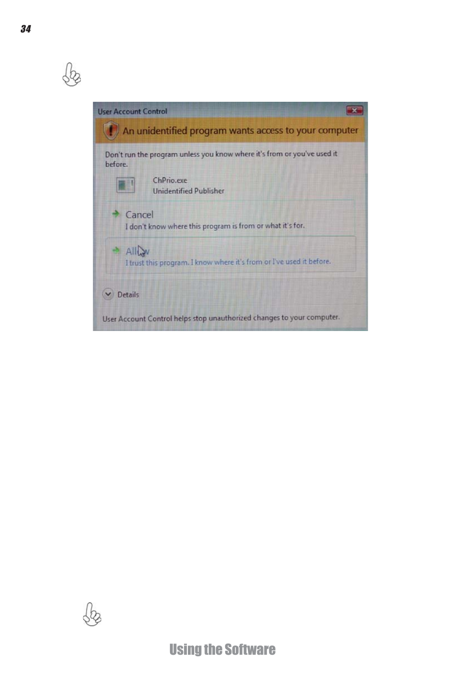 Using the software manual installation, Utility software reference | Elitegroup DS110 (V1.0) User Manual | Page 40 / 44