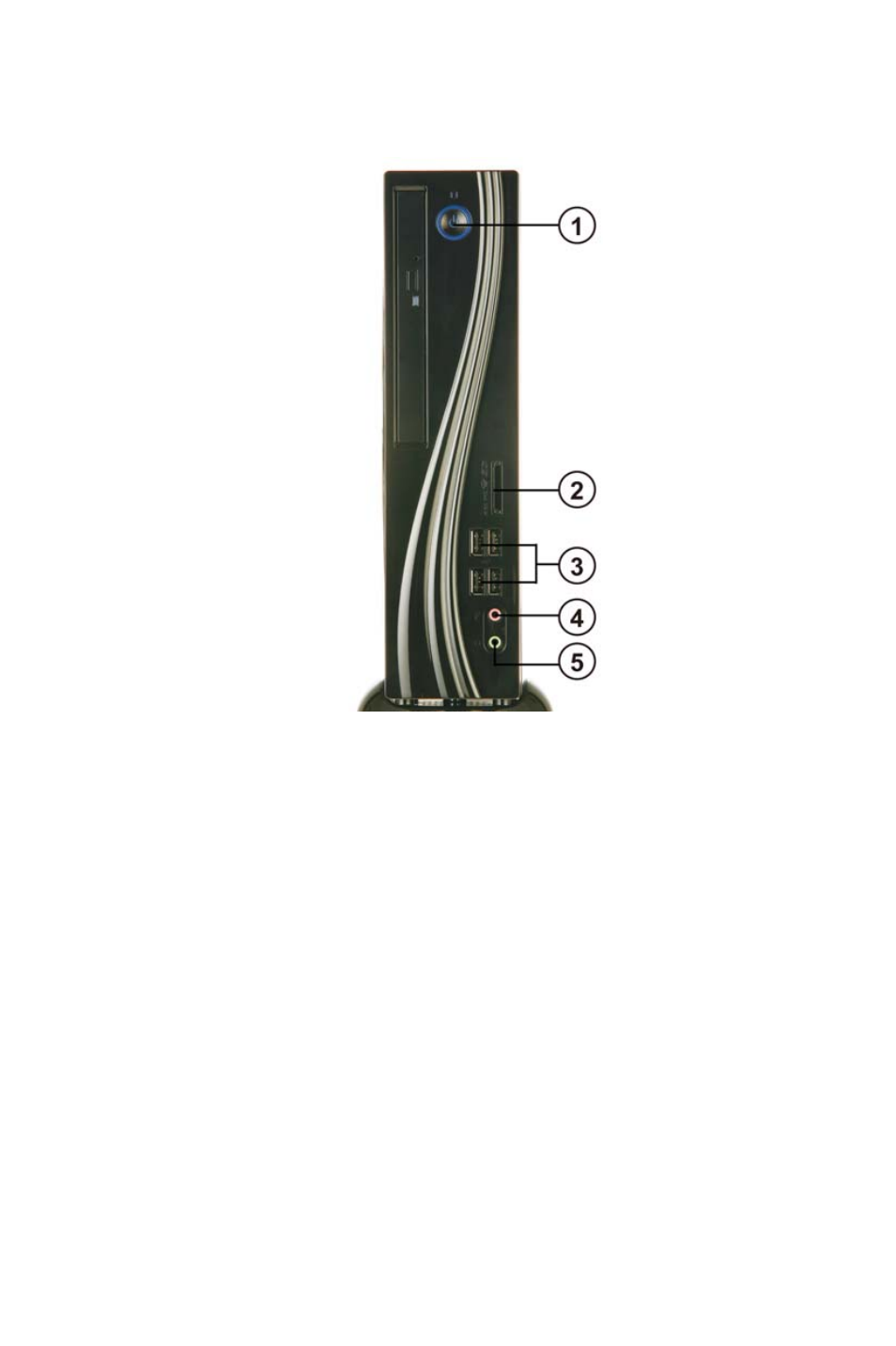 Introducing the pc front and rear i/o | Elitegroup DS110 (V1.0) User Manual | Page 9 / 44