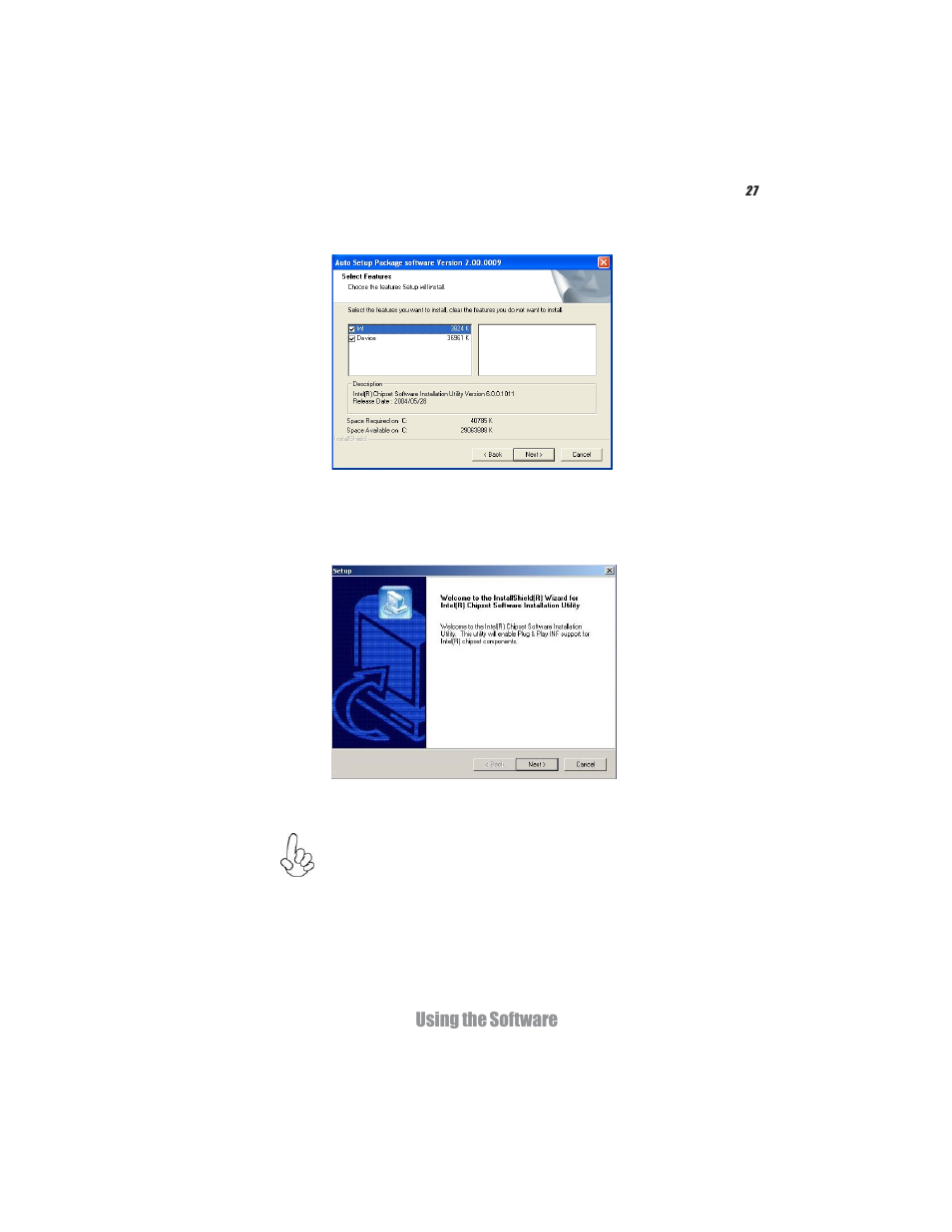 Using the software | Elitegroup MS200 (V1.0) User Manual | Page 34 / 39