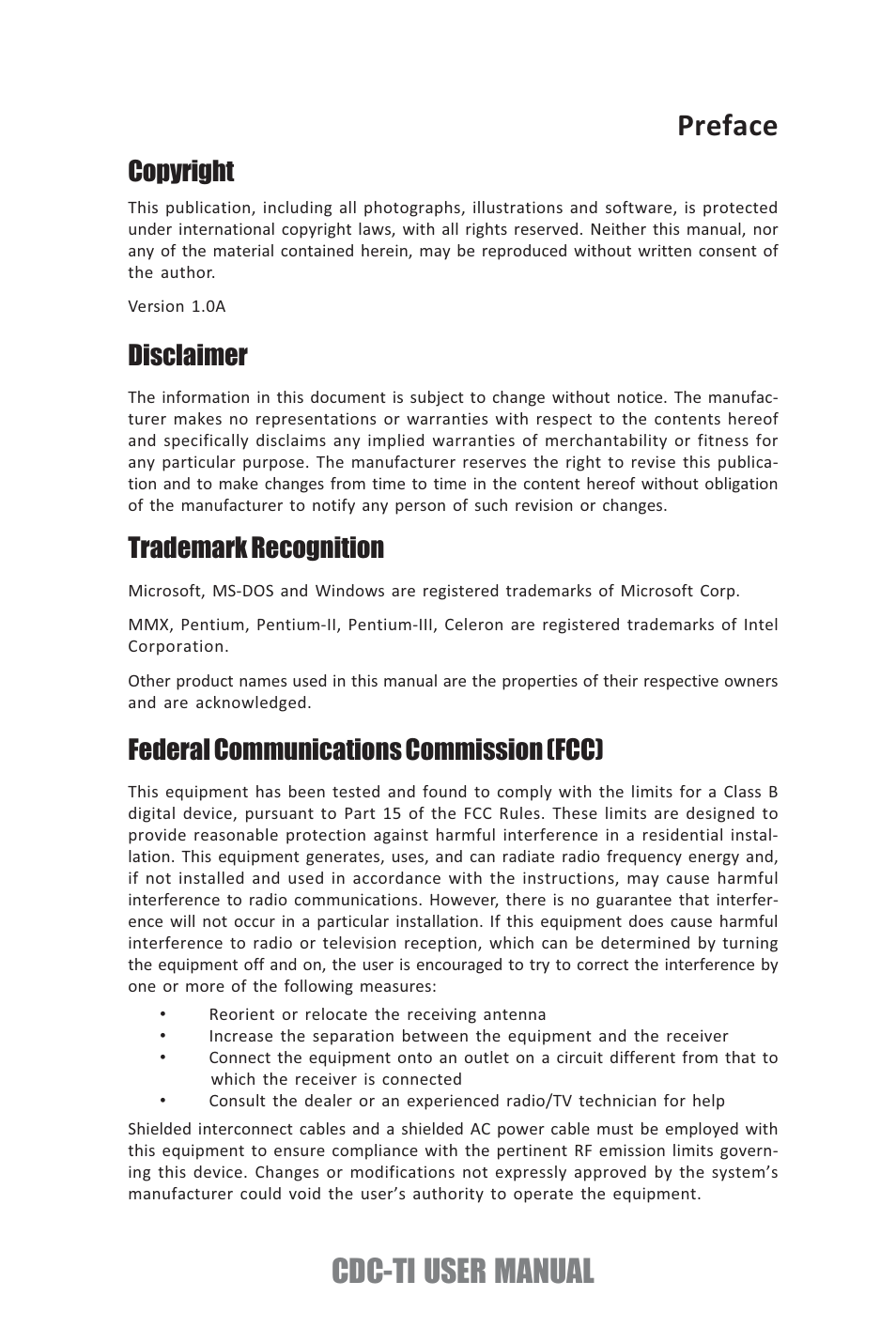 Elitegroup CDC-TI (V1.0A) User Manual | 64 pages