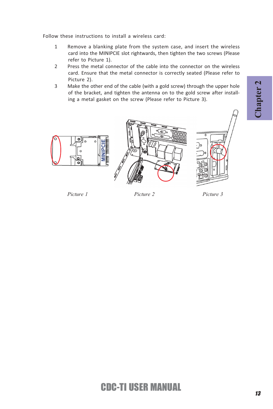 Cdc-ti user manual, Chapter 2 | Elitegroup CDC-TI (V1.0A) User Manual | Page 17 / 64