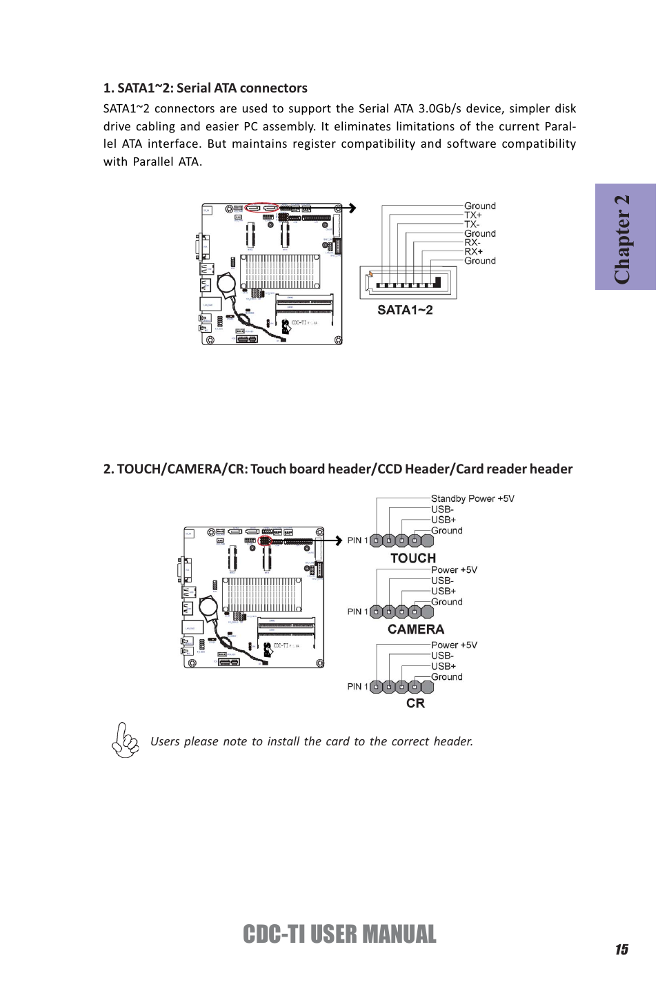 Cdc-ti user manual, Chapter 2 | Elitegroup CDC-TI (V1.0A) User Manual | Page 19 / 64