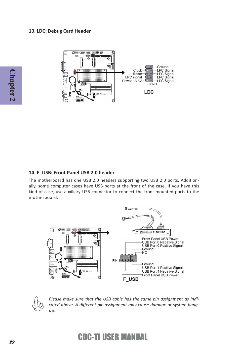 Cdc-ti user manual, Chapter 2 | Elitegroup CDC-TI (V1.0A) User Manual | Page 26 / 64