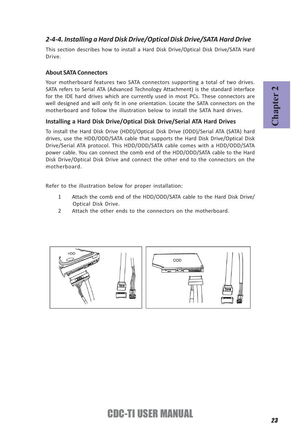 Cdc-ti user manual, Chapter 2 | Elitegroup CDC-TI (V1.0A) User Manual | Page 27 / 64