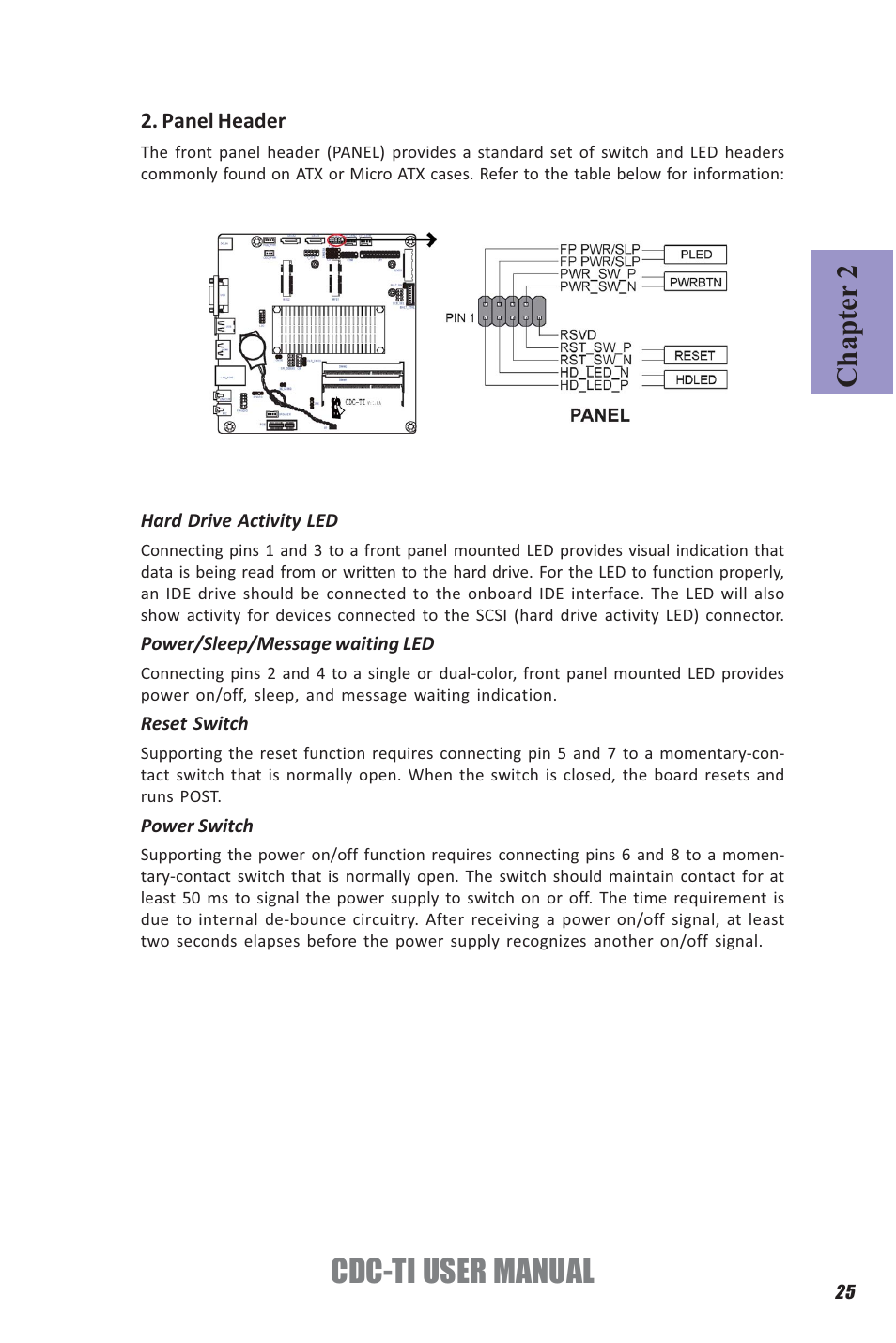 Cdc-ti user manual, Chapter 2 | Elitegroup CDC-TI (V1.0A) User Manual | Page 29 / 64