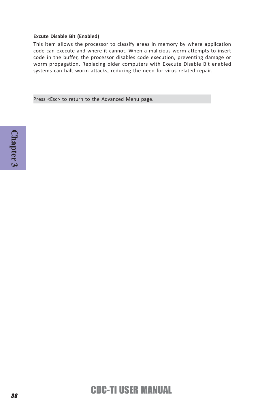 Cdc-ti user manual, Chapter 3 | Elitegroup CDC-TI (V1.0A) User Manual | Page 42 / 64