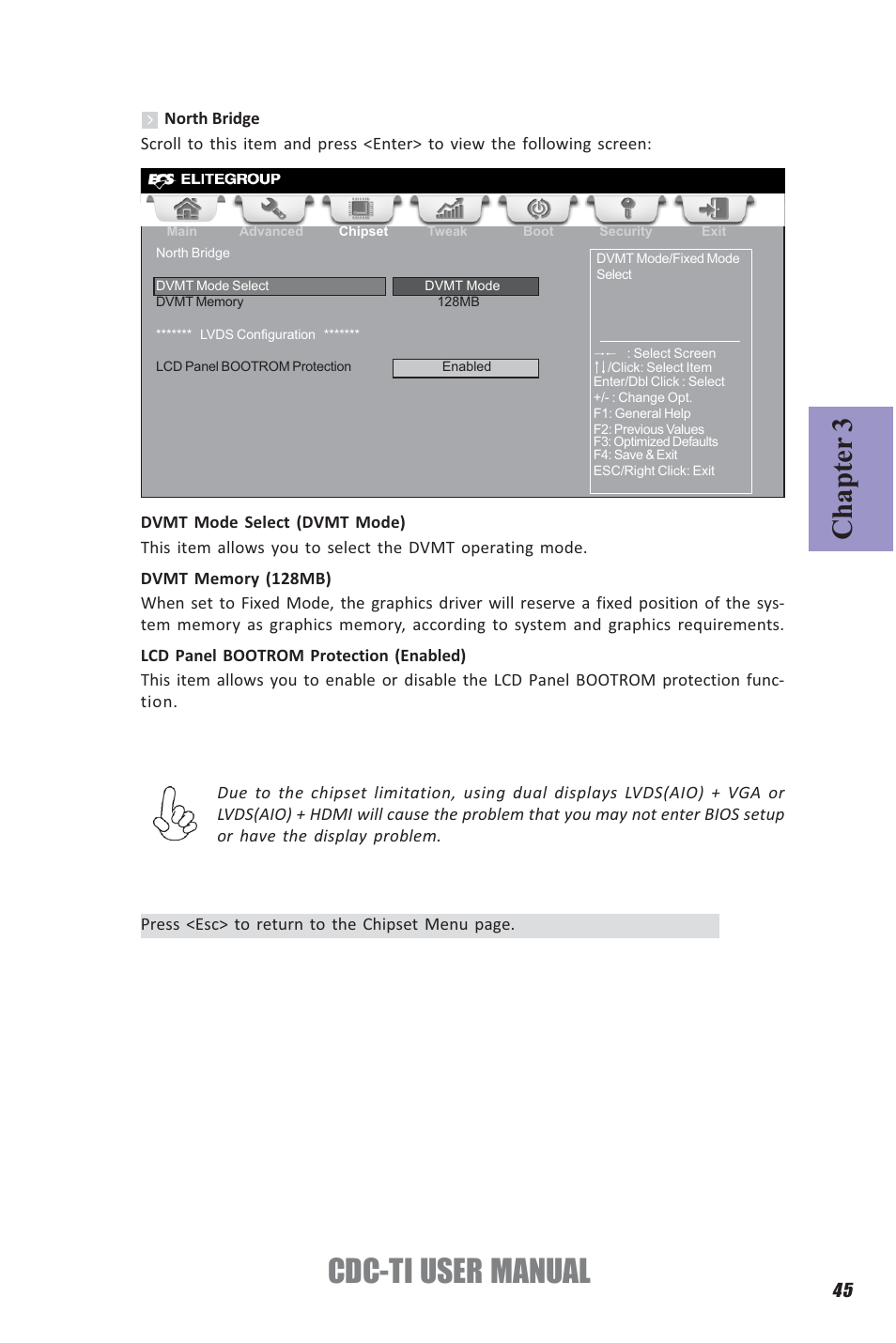 Cdc-ti user manual, Chapter 3 | Elitegroup CDC-TI (V1.0A) User Manual | Page 49 / 64