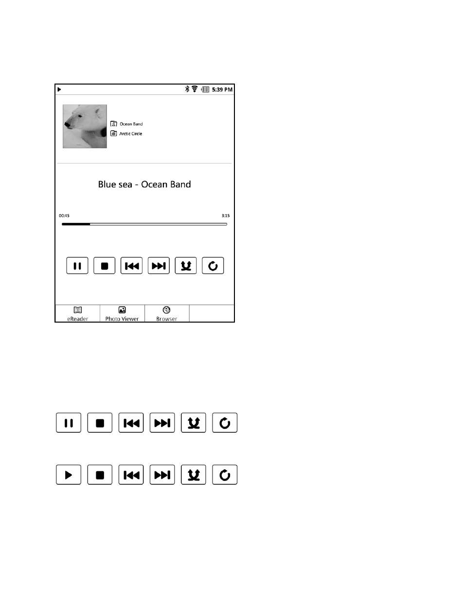 3 function menu, 4 play controls, Function menu | Play controls | Elitegroup EB-800C User Manual | Page 70 / 115
