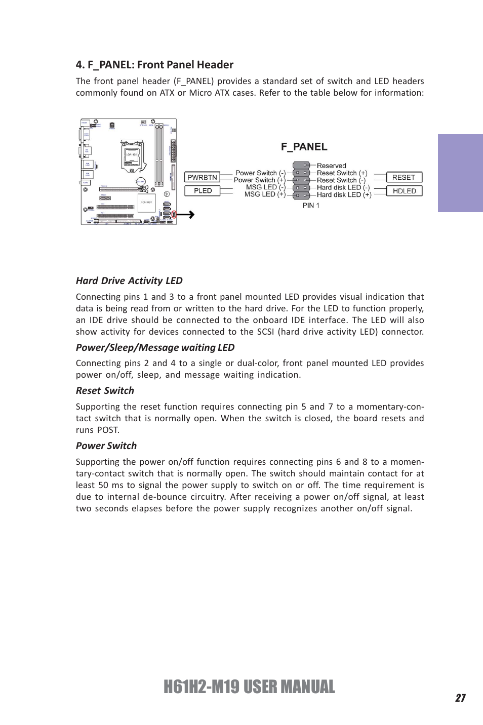 Chapter 2 | Elitegroup H61H2-M19 (V1.0) User Manual | Page 31 / 88