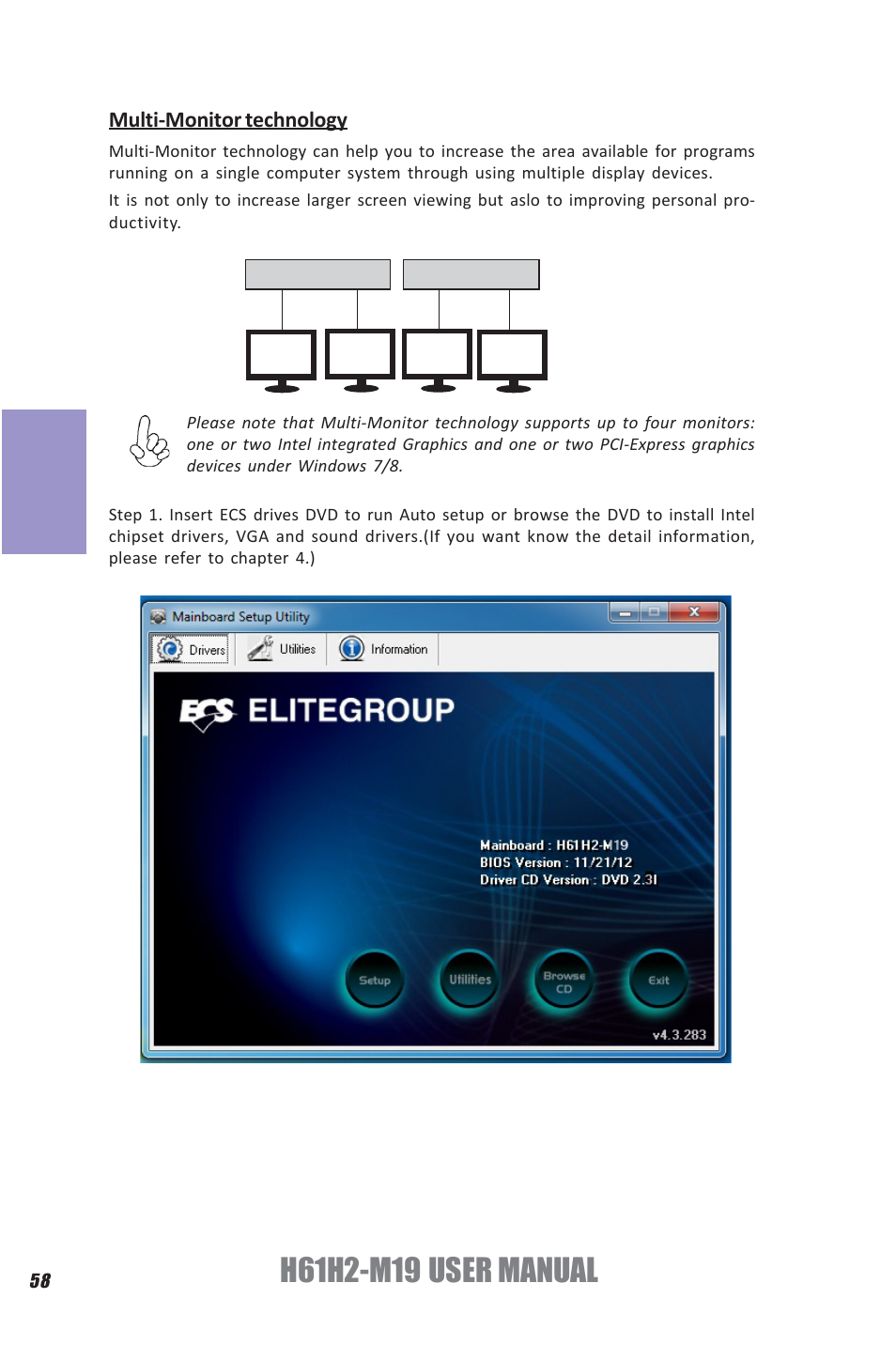 Chapter 3 | Elitegroup H61H2-M19 (V1.0) User Manual | Page 62 / 88