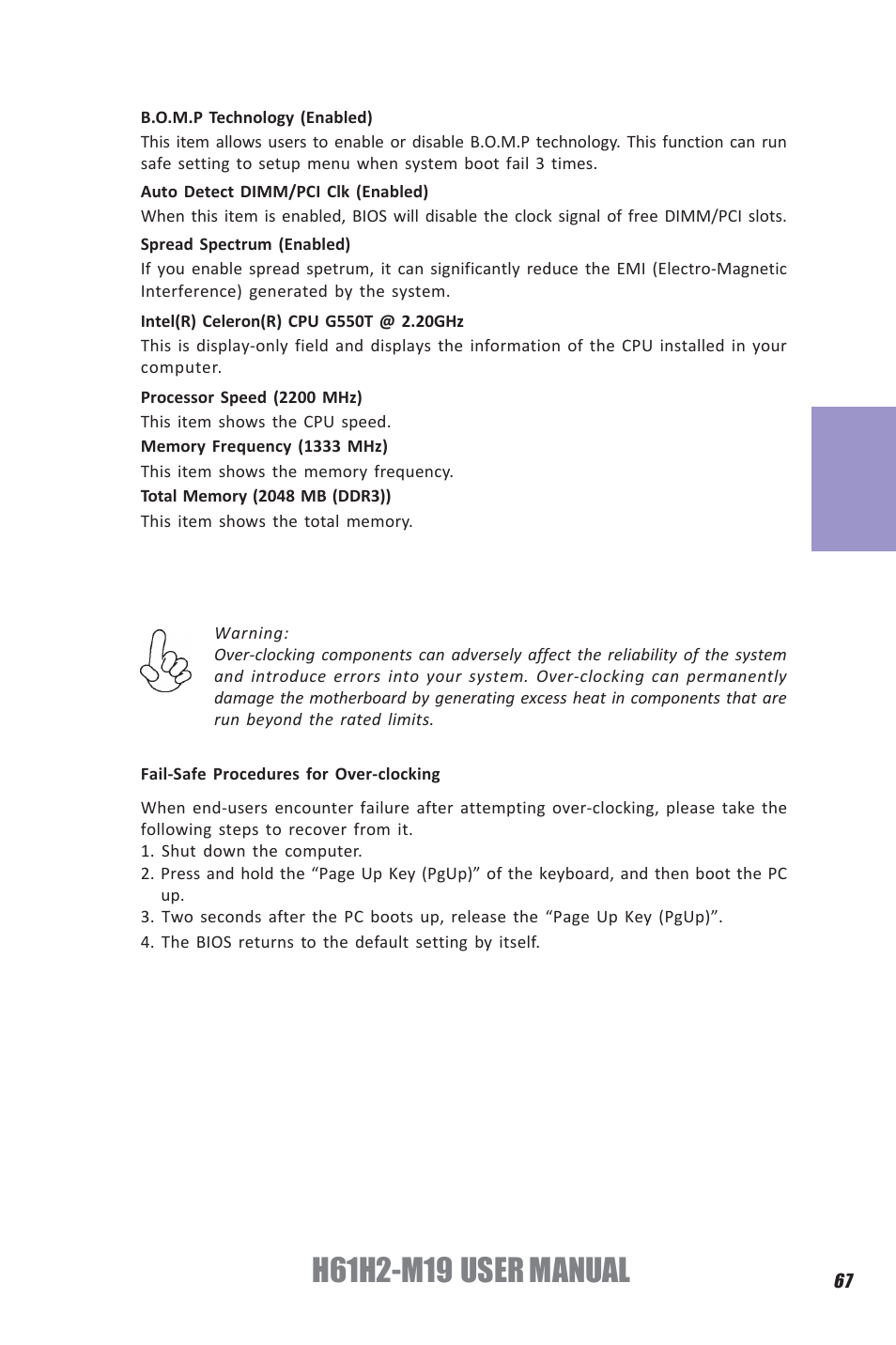 Chapter 3 | Elitegroup H61H2-M19 (V1.0) User Manual | Page 71 / 88