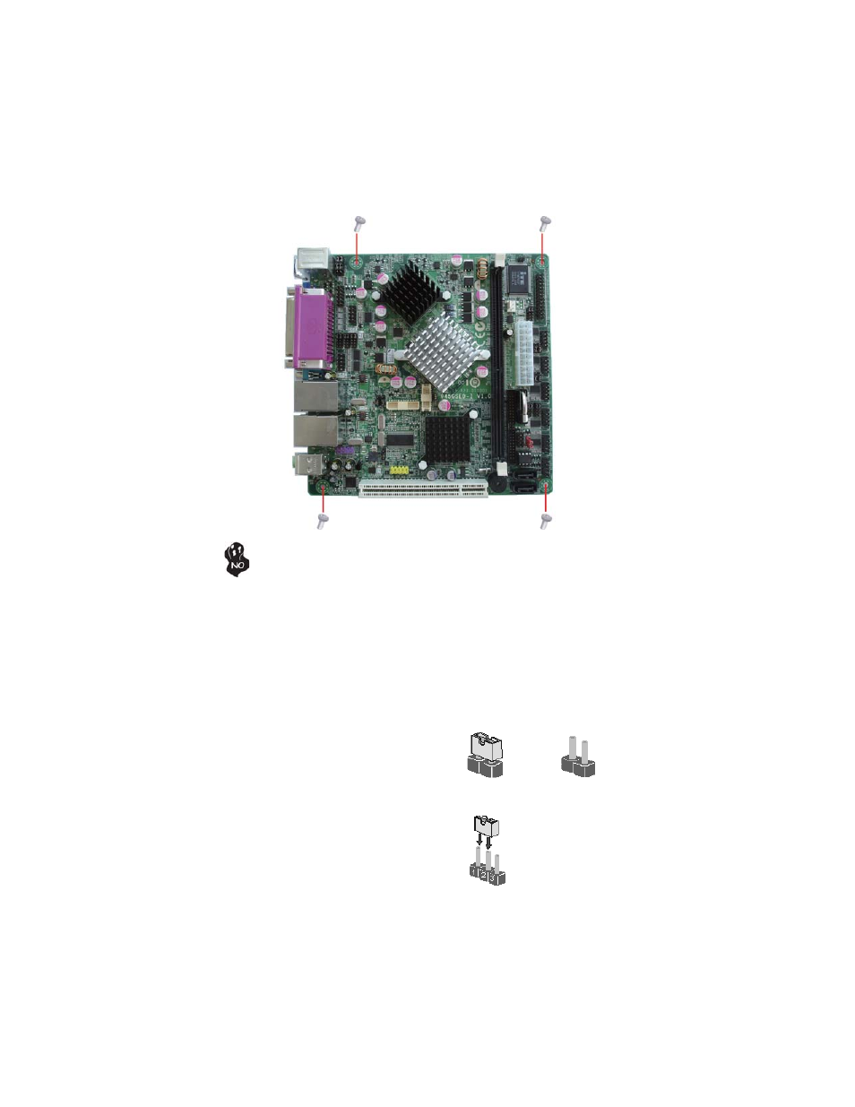 Installing the motherboard, Checking jumper settings | Elitegroup 945GSED-I (V1.0) User Manual | Page 12 / 54