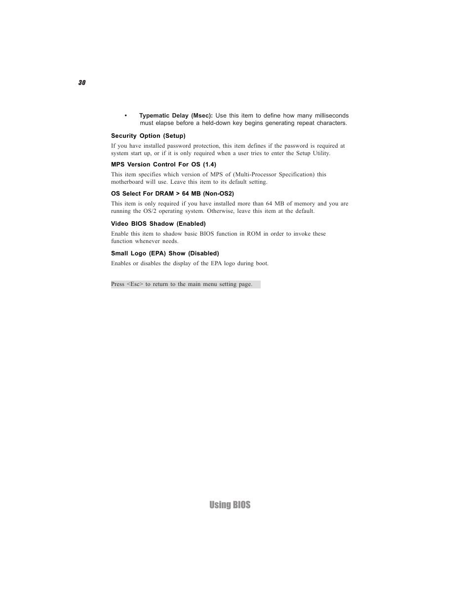 Using bios | Elitegroup C7VCM2 (V1.0) User Manual | Page 36 / 56