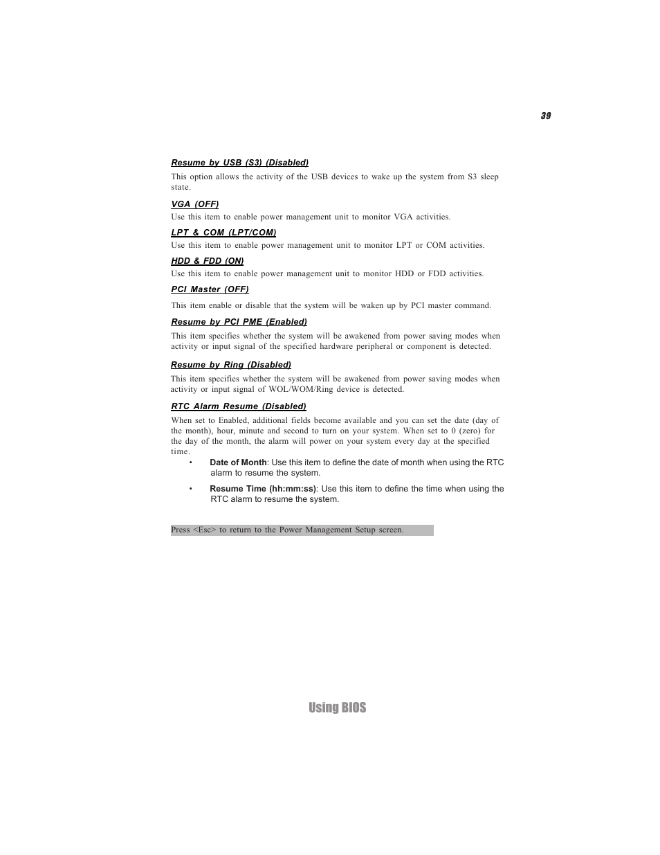 Using bios | Elitegroup C7VCM2 (V1.0) User Manual | Page 45 / 56