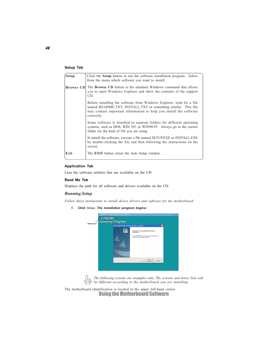 Using the motherboard software | Elitegroup C7VCM2 (V1.0) User Manual | Page 54 / 56