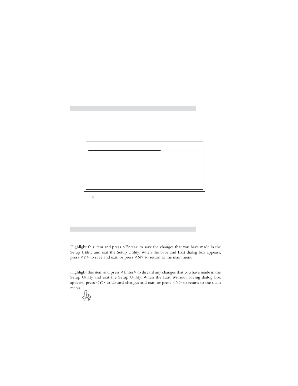 Using bios, User passward, Exit without saving | Save & exit setup | Elitegroup ST945GM (V1.0) User Manual | Page 44 / 48