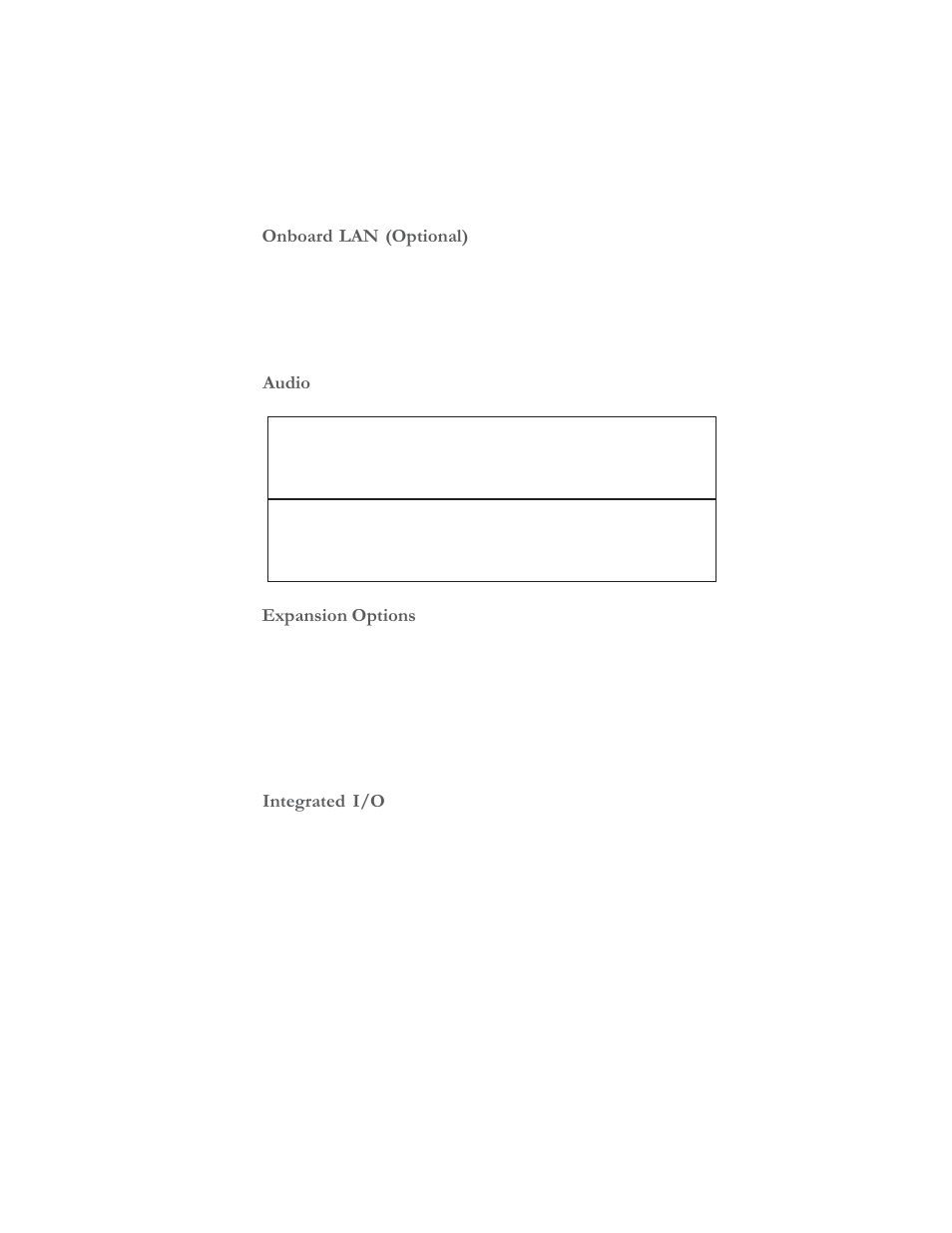 Introducing the motherboard onboard lan (optional), Integrated i/o, Expansion options | Audio | Elitegroup ST945GM (V1.0) User Manual | Page 9 / 48