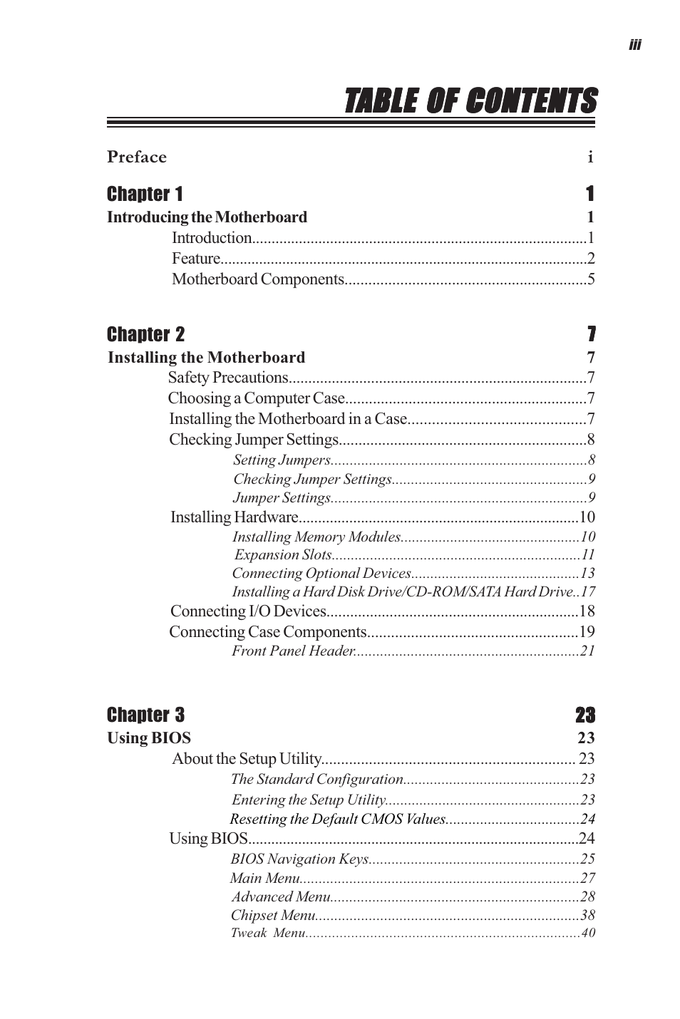 Elitegroup CDC-I (V1.0) User Manual | Page 3 / 56