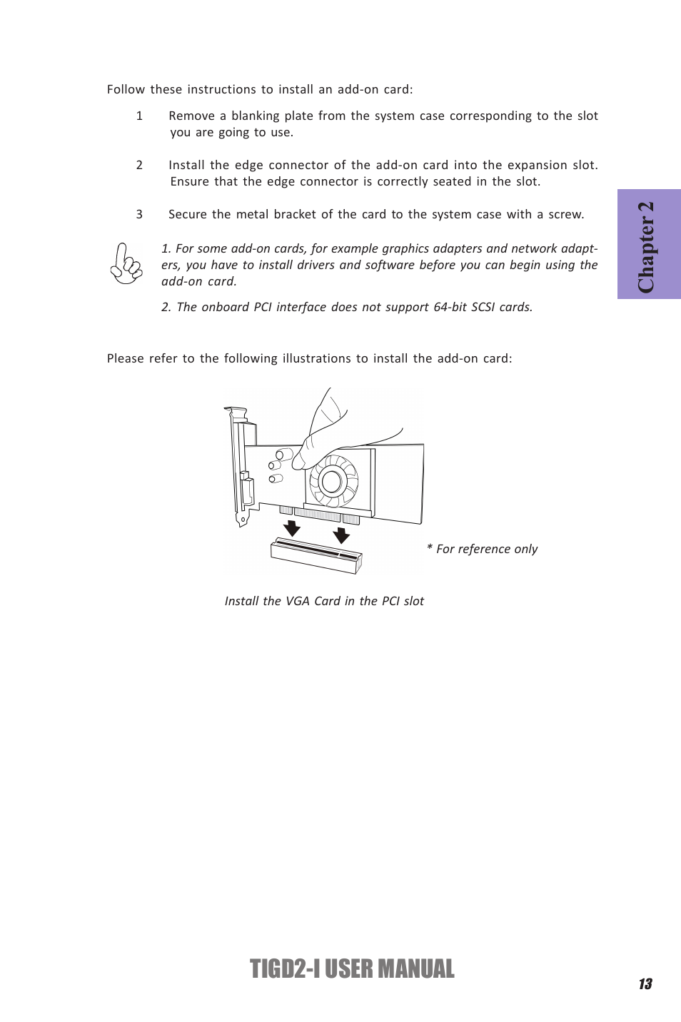 Tigd2-i user manual, Chapter 2 | Elitegroup TIGD2-I (V1.0) User Manual | Page 17 / 54