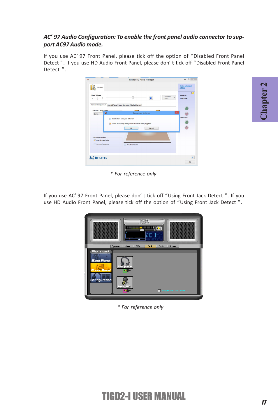 Tigd2-i user manual, Chapter 2 | Elitegroup TIGD2-I (V1.0) User Manual | Page 21 / 54