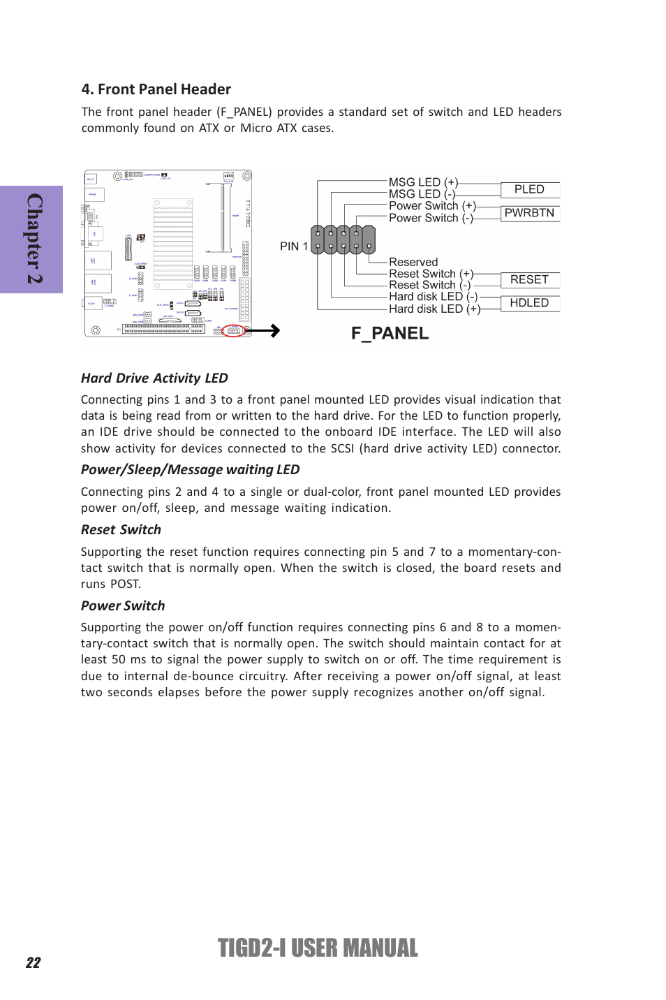 Tigd2-i user manual, Chapter 2 | Elitegroup TIGD2-I (V1.0) User Manual | Page 26 / 54