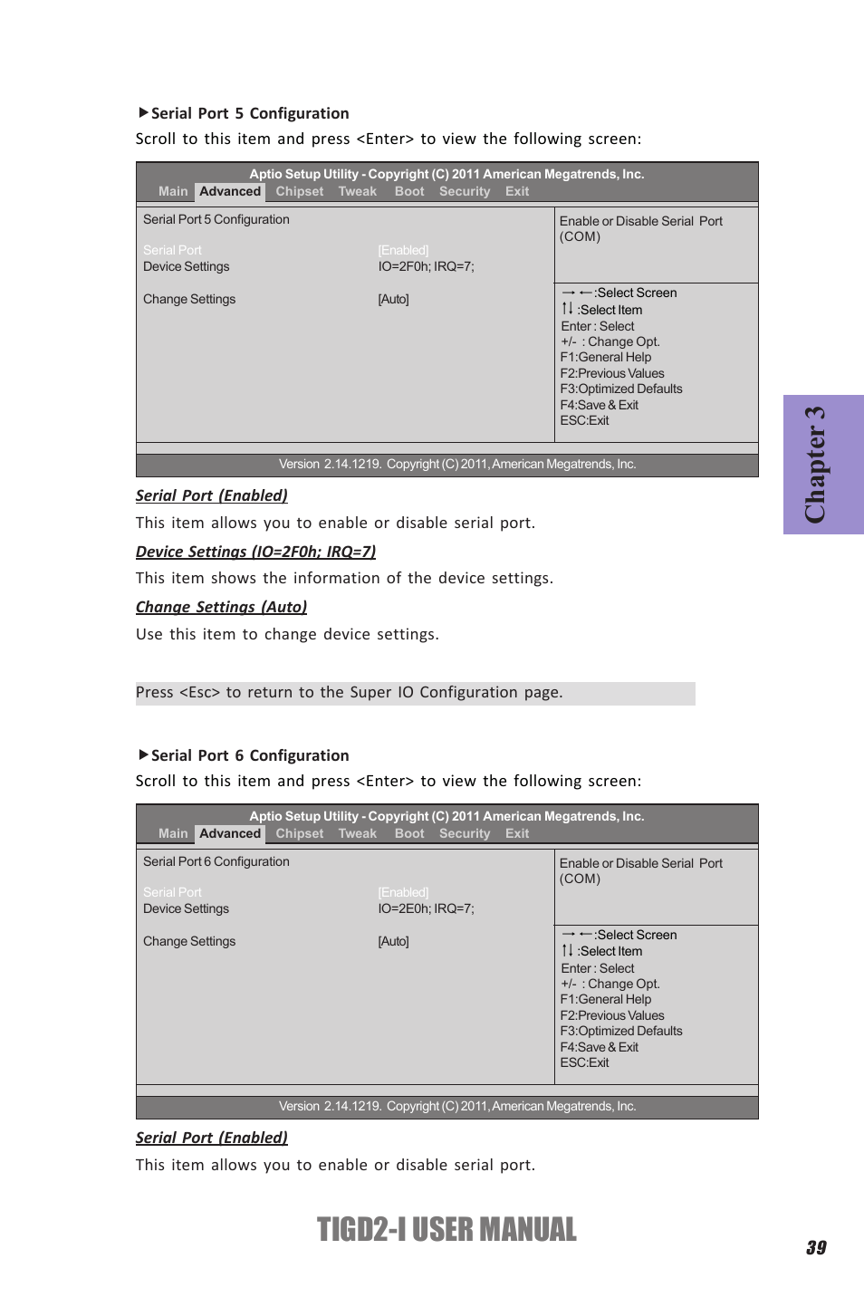 Tigd2-i user manual, Chapter 3 | Elitegroup TIGD2-I (V1.0) User Manual | Page 43 / 54