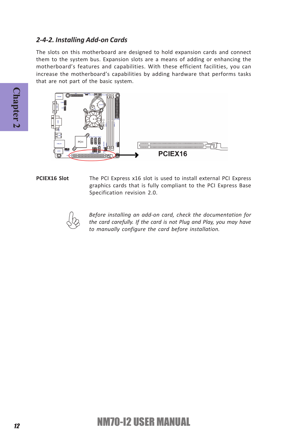 Nm70-i2 user manual, Chapter 2 | Elitegroup NM70-I2 (V1.0) User Manual | Page 16 / 66