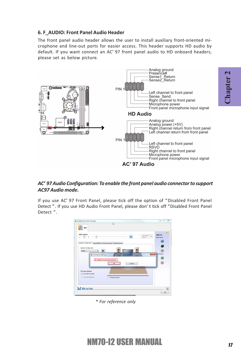 Nm70-i2 user manual, Chapter 2 | Elitegroup NM70-I2 (V1.0) User Manual | Page 21 / 66