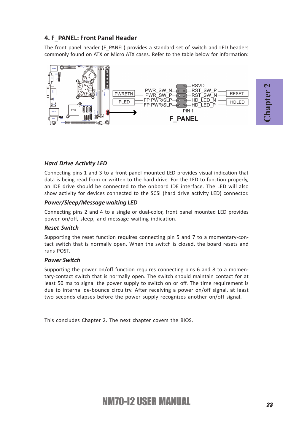 Nm70-i2 user manual, Chapter 2 | Elitegroup NM70-I2 (V1.0) User Manual | Page 27 / 66
