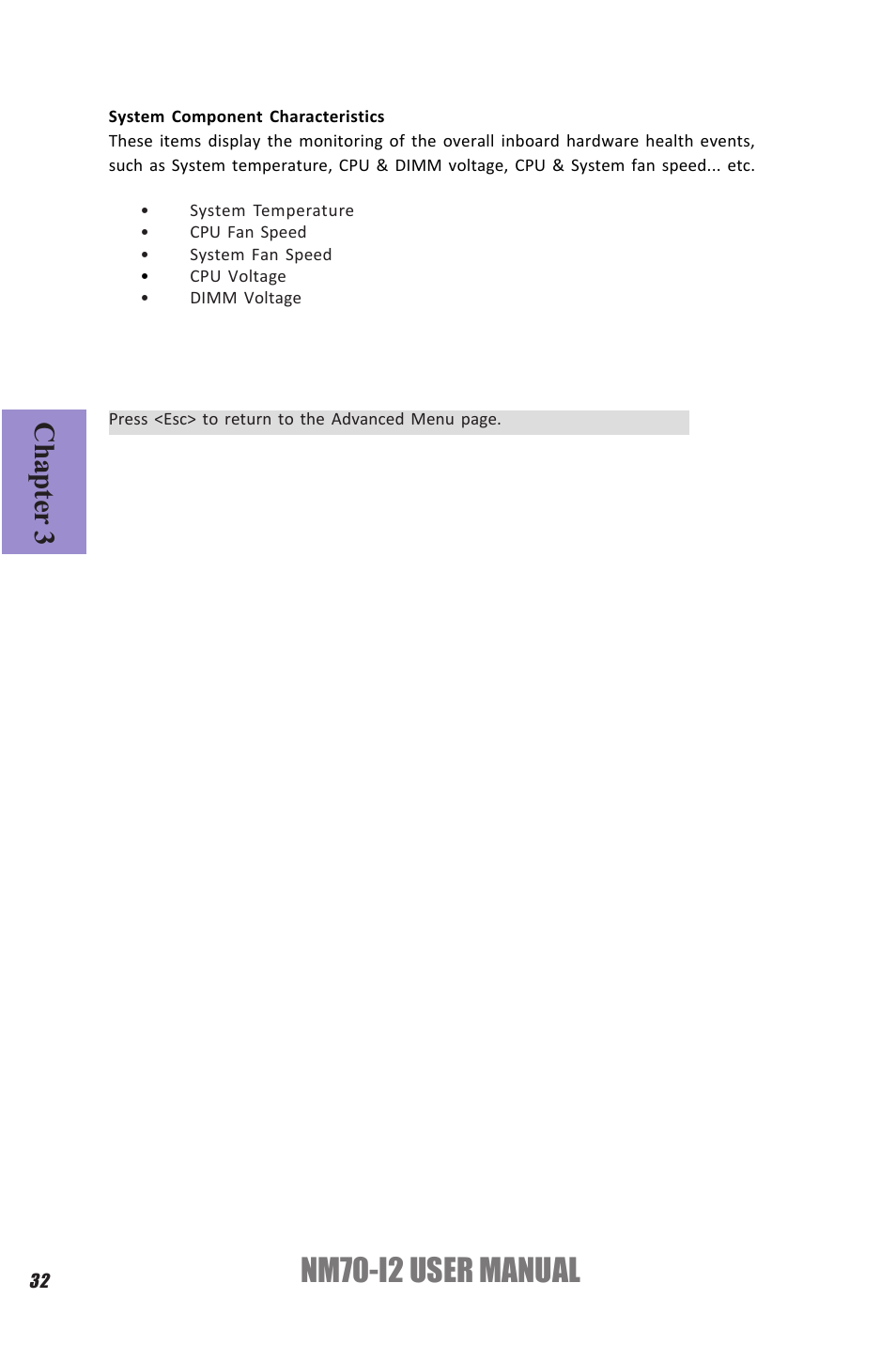 Nm70-i2 user manual, Chapter 3 | Elitegroup NM70-I2 (V1.0) User Manual | Page 36 / 66