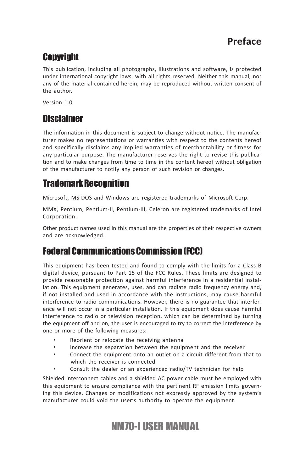 Elitegroup NM70-I (V1.0) User Manual | 64 pages